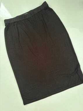 Eileen Fisher Black Pencil Skirt M/M Viscose/Lycra